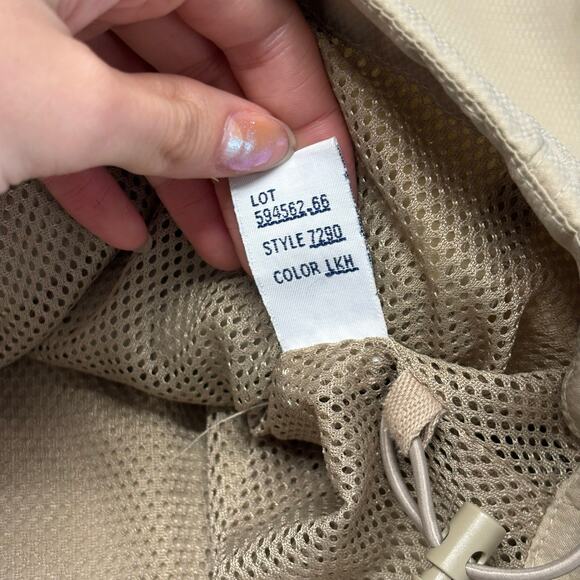 Boeing‎ Airplanes Tan Mens XL Full Zip Mesh Lined Hooded Windbreaker Jacket - Picture 7 of 12